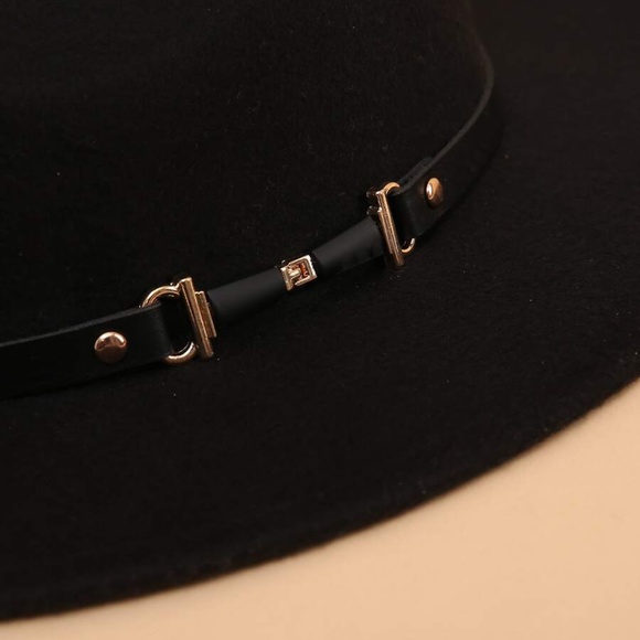 Bohemian Vegan Leather belted Fedora Hat Summer - Picture 3 of 9